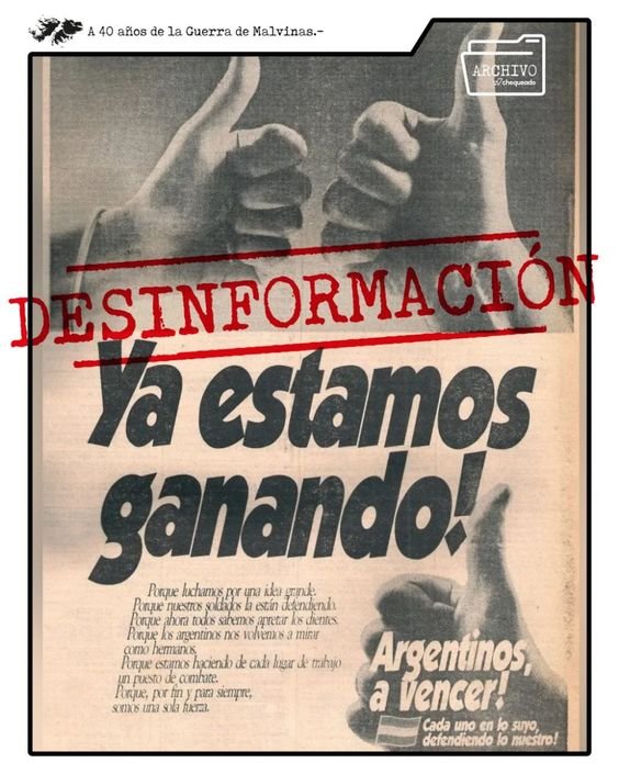 Contexto histórico de la guerra de las Malvinas y está en el cine