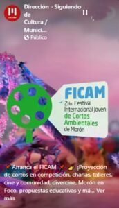 ¤ 𝓗𝓪𝓫𝓵𝓮𝓶𝓸𝓼 𝓭𝓮 𝓒𝓲𝓷𝓮 𝓽𝓮 𝓲𝓷𝓿𝓲𝓽𝓪 𝓪 𝓿𝓮𝓻 ¤2º FICAM, Festival Internacional de Cine Ambiental de Morón