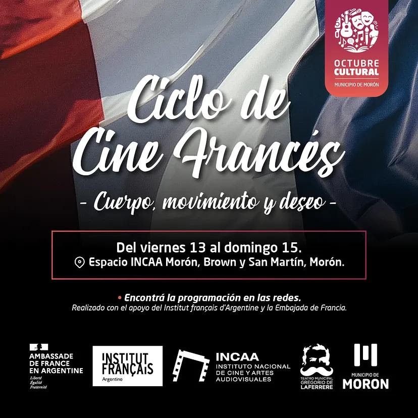 Ciclo de Cine Francés en el Teatro Municipal de Morón Gregorio Laferrere
